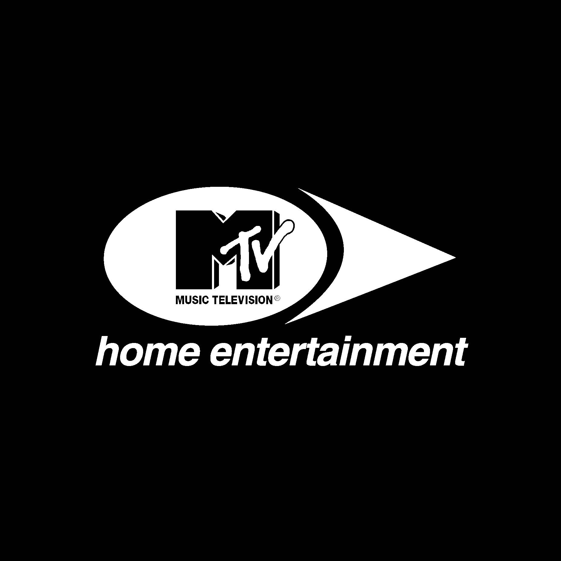 MTV. Home Entertainment Black Logo Vector Logo